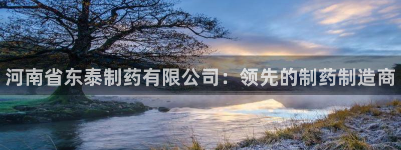 ag九游会老哥俱乐部：河南省东泰制药有限公司：领先的制药制造商