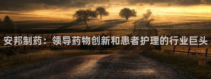 九游会老哥必备的交流社区：安邦制药：领导药物创新和患者护理的行业巨头