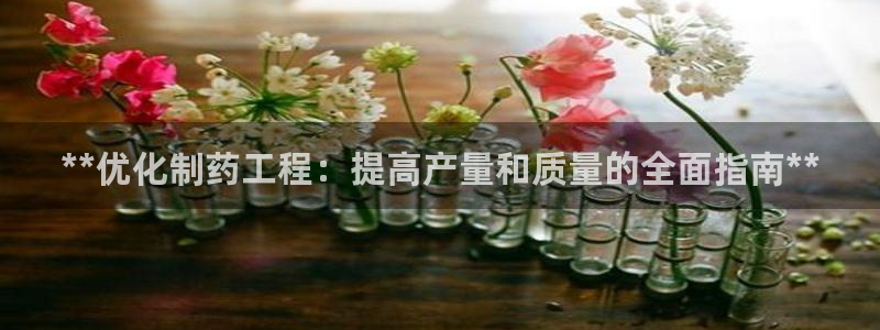 九游会老哥俱乐部必备的交流社区论坛：**优化制药工程：提高产量和质量的全面指南**