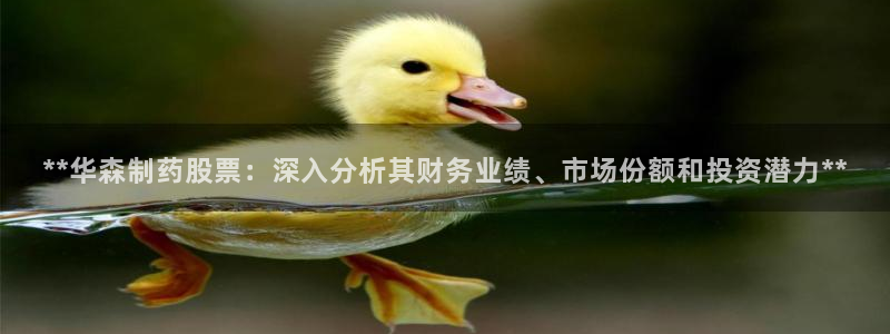 九游会老哥必备的交流社区九：**华森制药股票：深入分析其财务业绩、市场份额和投资潜力**
