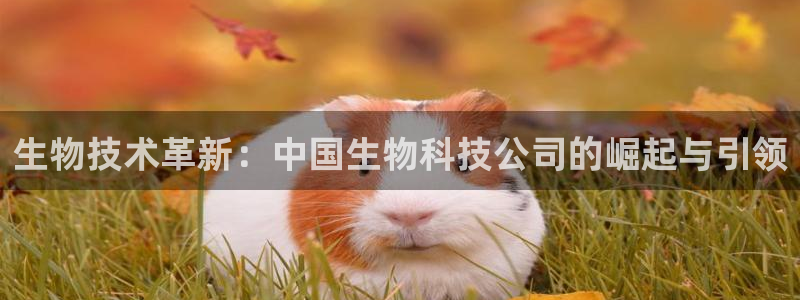 九游老哥俱乐部官网登录网址：生物技术革新：中国生物科技公司的崛起与引领