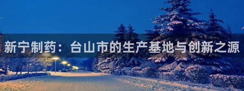 9游会老哥俱乐部：新宁制药：台山市的生产基地与创新之源