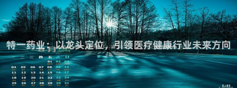 ag九游老哥俱乐部：特一药业：以龙头定位，引领医疗健康行业未来方向