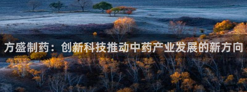 ag九游会老哥：方盛制药：创新科技推动中药产业发展的新方向