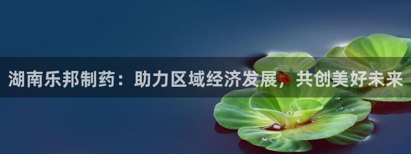 9游会老哥俱乐部:湖南乐邦制药:助力区域经济发展,共创美好未